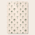 Summer palm tree doodle art pattern Cutting Board Gallery Image 1
