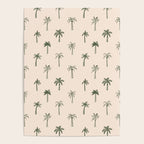 Summer palm tree doodle art pattern Poster Gallery Image 4