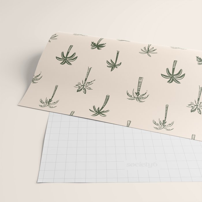 Summer palm tree doodle art pattern Wrapping Paper Gallery Image 2