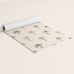 Summer palm tree doodle art pattern Yoga Mat Gallery Image 2