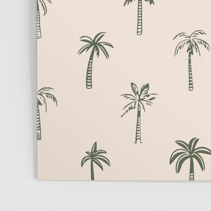 Summer palm tree doodle art pattern Poster Gallery Image 3