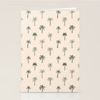 Summer palm tree doodle art pattern Stationery Card Gallery Image 2
