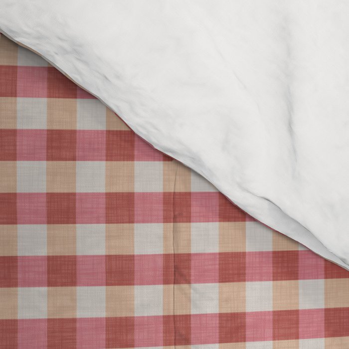 Cozy Gingham in Pink Comforter Gallery Image 4