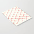 Bows & Ribbons Pattern II Red Notebook Gallery Image 2
