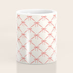 Bows & Ribbons Pattern II Red Coffee Mug Gallery Image 4