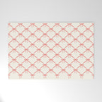 Bows & Ribbons Pattern II Red Welcome Mat Gallery Image 1