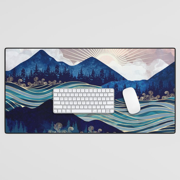 Ocean Sunrise Desk Mat Gallery Image 1