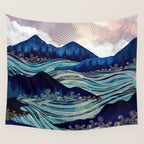Ocean Sunrise Wall Tapestry Gallery Image 4