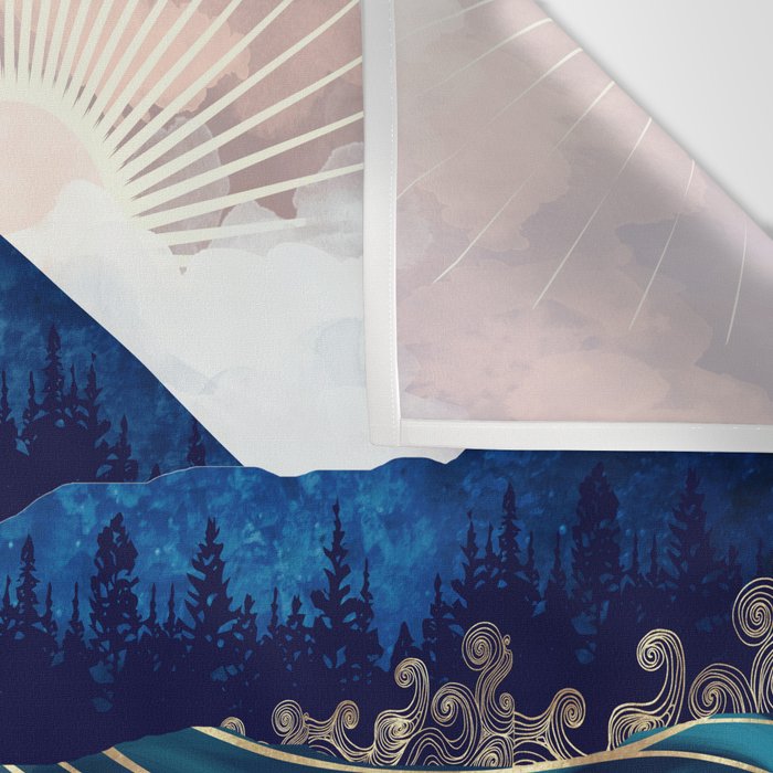 Ocean Sunrise Wall Tapestry Gallery Image 3