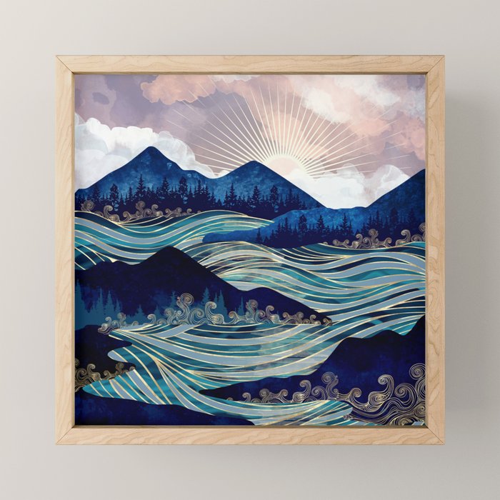 Ocean Sunrise Mini Art Print Gallery Image 1