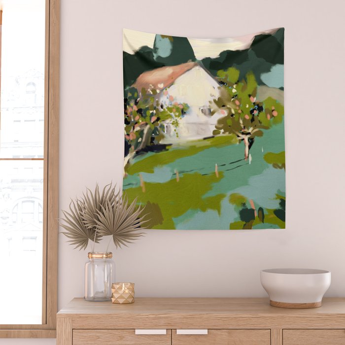 mountain alps german landscape  Wall Tapestry Gallery Image 2
