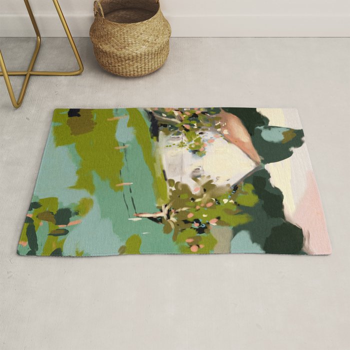 mountain alps german landscape  Rug Gallery Image 1