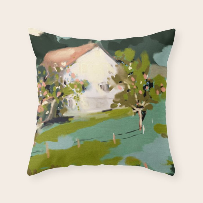 mountain alps german landscape  Throw Pillow Gallery Image 6