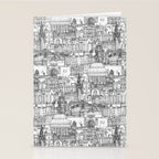 Edinburgh toile black white Stationery Card Gallery Image 2
