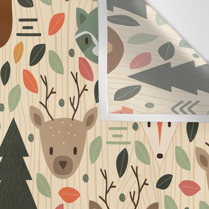 Woodland Creatures Wall Tapestry Gallery Image 3