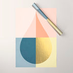 Geometric raindrop Wrapping Paper Gallery Image 1