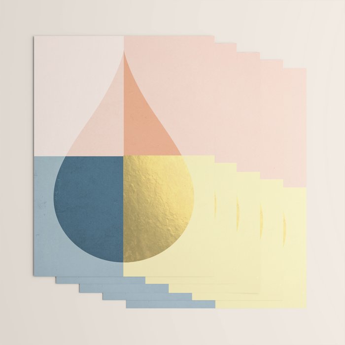 Geometric raindrop Wrapping Paper Gallery Image 3