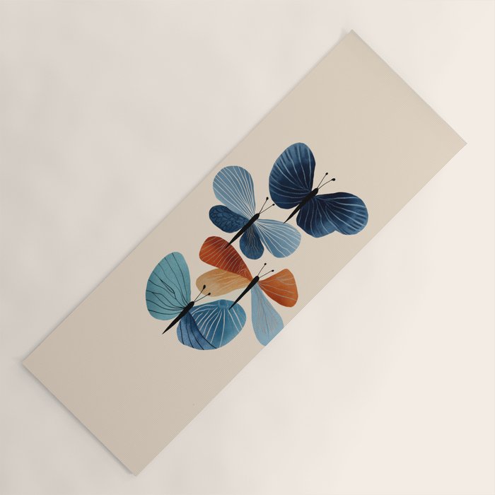 Butterfly in Bloom Yoga Mat Gallery Image 1