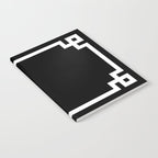 Black and White Greek Key Border Notebook Gallery Image 2