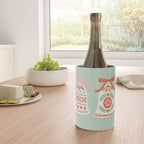Folk Art Holiday Bells - Light Green Wine Chiller Gallery Image 4