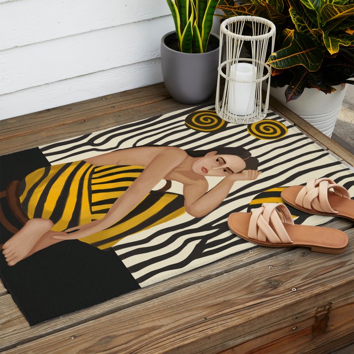 Pattern of Thought Outdoor Rug Gallery Image 2