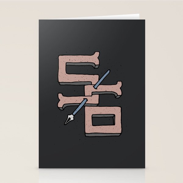 S6 Strike Stationery Card Gallery Image 1
