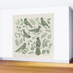 Song Birds - Green Wall Mural Gallery Image 2