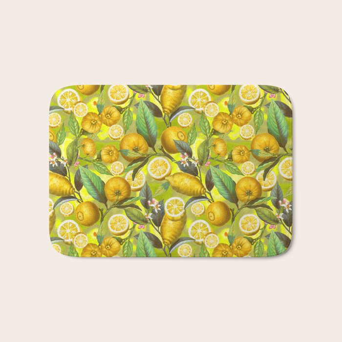 Cyber Lime Summer Bath Mat Gallery Image 1