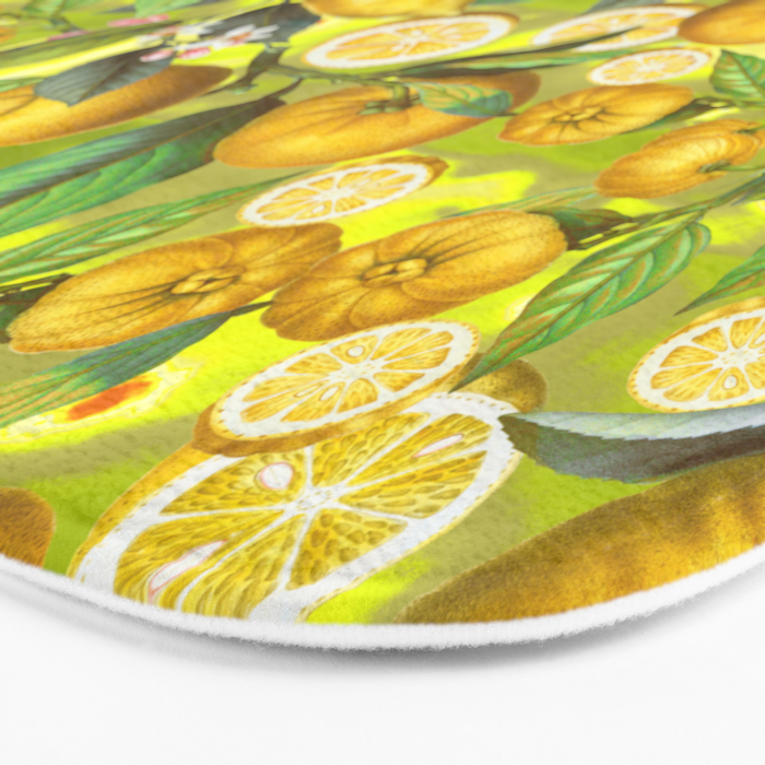 Cyber Lime Summer Bath Mat Gallery Image 3