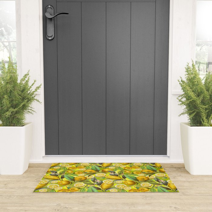 Cyber Lime Summer Welcome Mat Gallery Image 3
