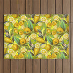 Cyber Lime Summer Outdoor Rug Gallery Image 1