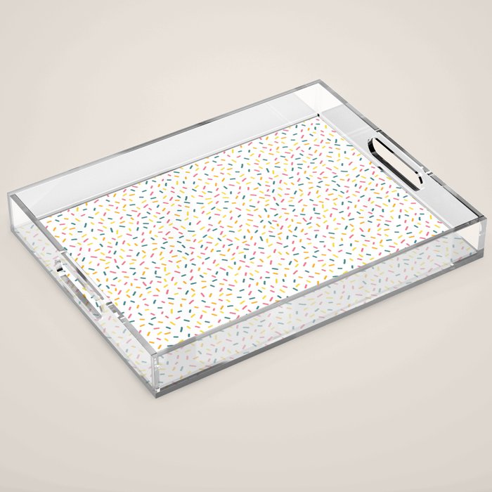 Colorful Party Sprinkles Acrylic Tray Gallery Image 1