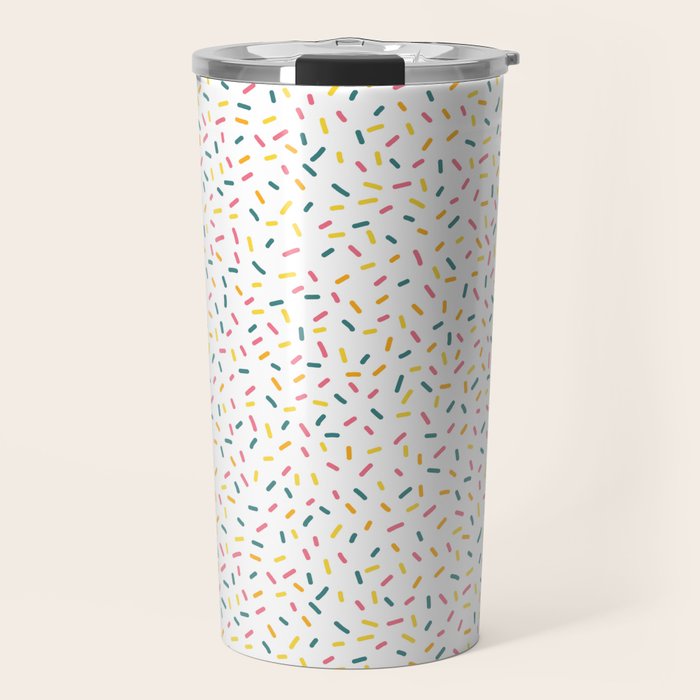 Colorful Party Sprinkles Travel Mug Gallery Image 1