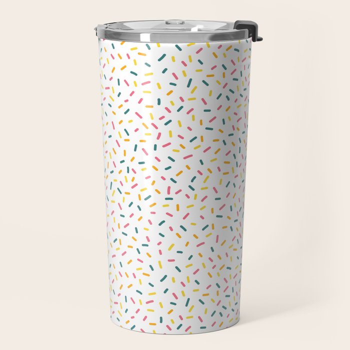 Colorful Party Sprinkles Travel Mug Gallery Image 2