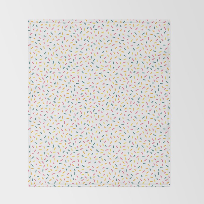 Colorful Party Sprinkles Throw Blanket Gallery Image 2
