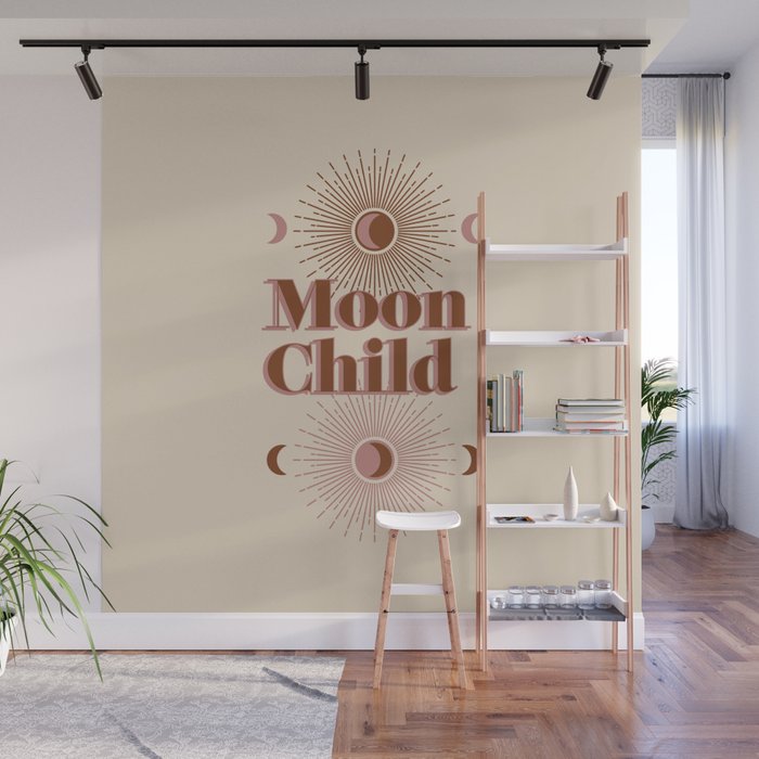 Vintage Moon Child Wall Mural Gallery Image 1
