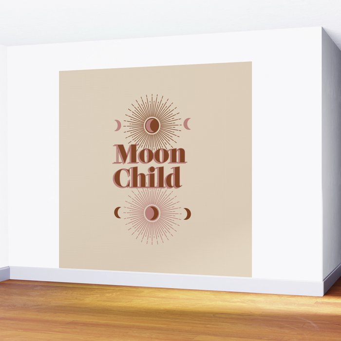 Vintage Moon Child Wall Mural Gallery Image 2