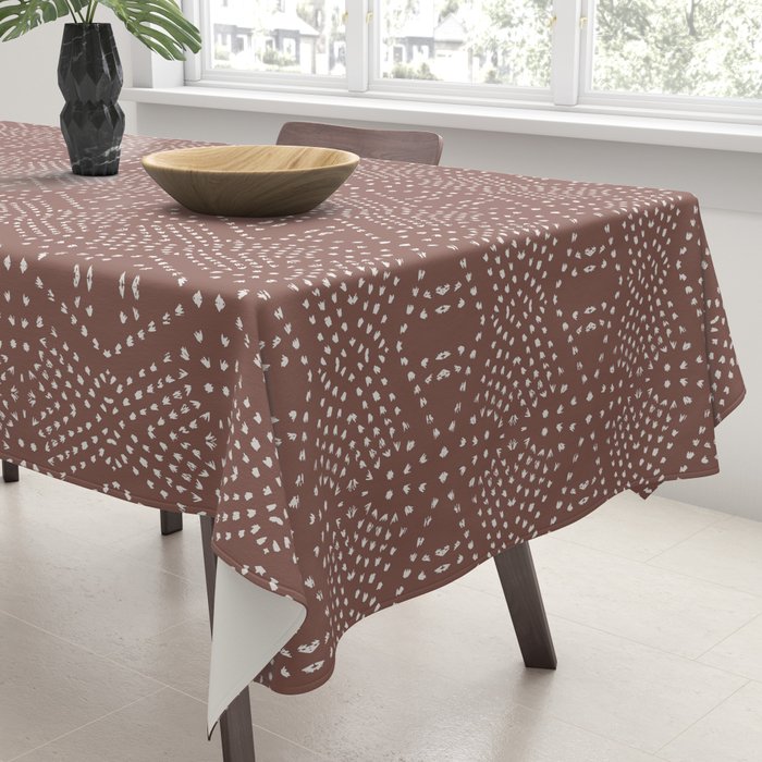 BOHO TILE CLAY Tablecloth Gallery Image 3