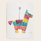 Mexican Donkey PinÌata - CMYK Palette Poster Gallery Image 4