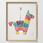 Mexican Donkey PinÌata - CMYK Palette Serving Tray Gallery Image 1