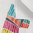 Mexican Donkey PinÌata - CMYK Palette Wall Tapestry Gallery Image 3