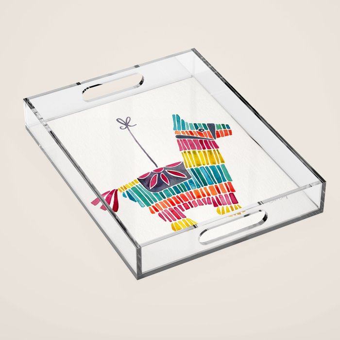 Mexican Donkey PinÌata - CMYK Palette Acrylic Tray Gallery Image 1