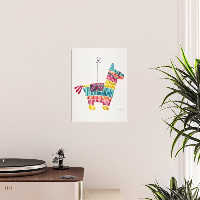 Mexican Donkey PinÌata - CMYK Palette Poster Gallery Image 2