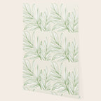 Wild Spring Meadow - Botanic Line Art Wallpaper Gallery Image 2