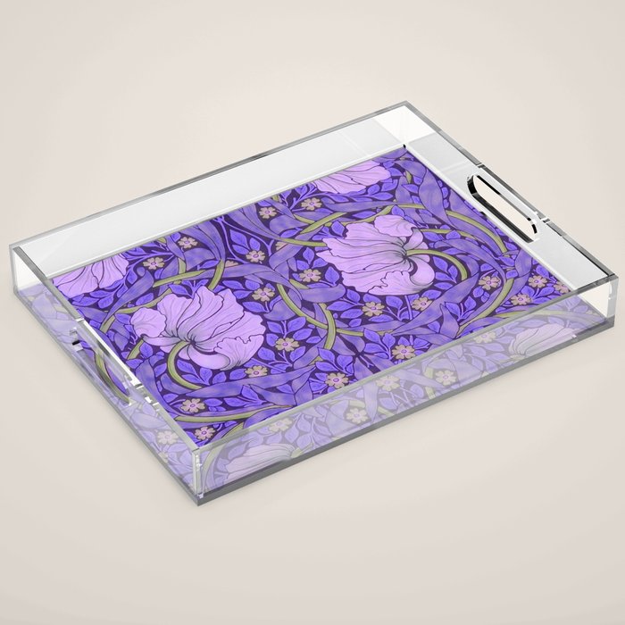 William Morris "Pimpernel" 2. Acrylic Tray Gallery Image 1