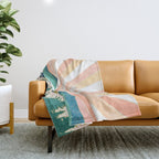 Summer Sunset Throw Blanket Gallery Image 1
