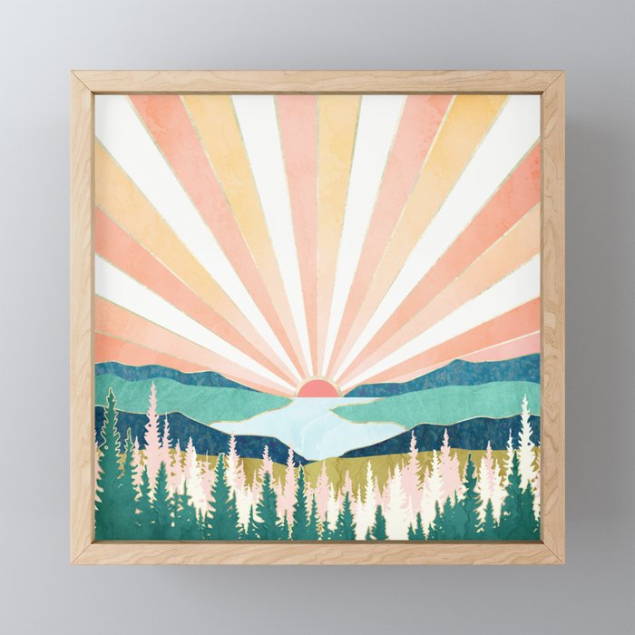 Summer Sunset Mini Art Print Gallery Image 1