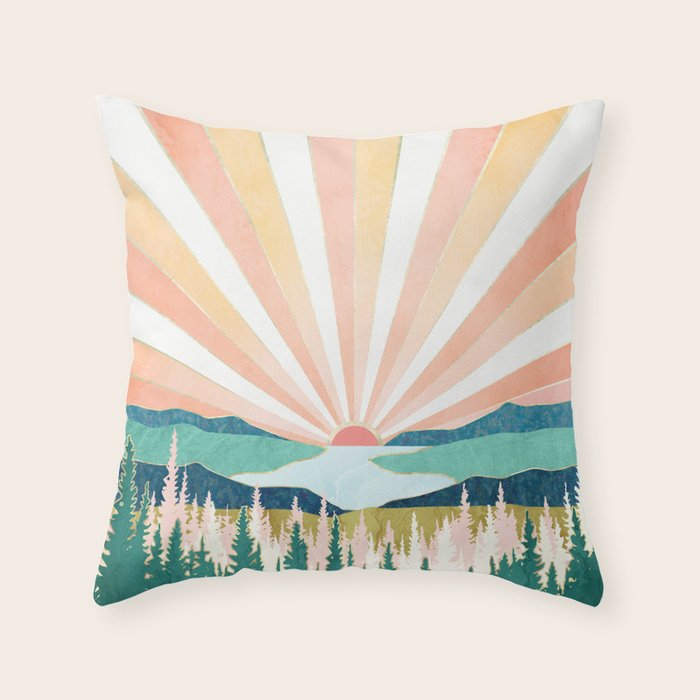 Summer Sunset Throw Pillow Gallery Image 6