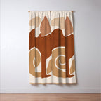 Modern Abstract Art Cat 3 Window Curtain Gallery Image 3