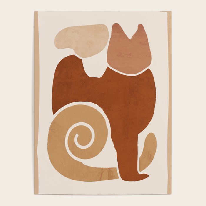 Modern Abstract Art Cat 3 Poster Gallery Image 4